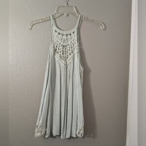 Charlotte Russe Boho high neck tank top